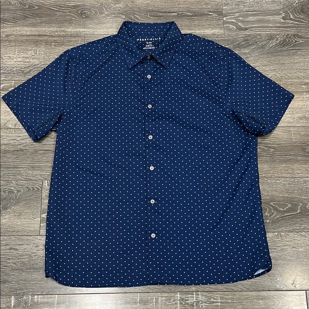 Perry Ellis slim fit stretch buttoned down shirt size XL
